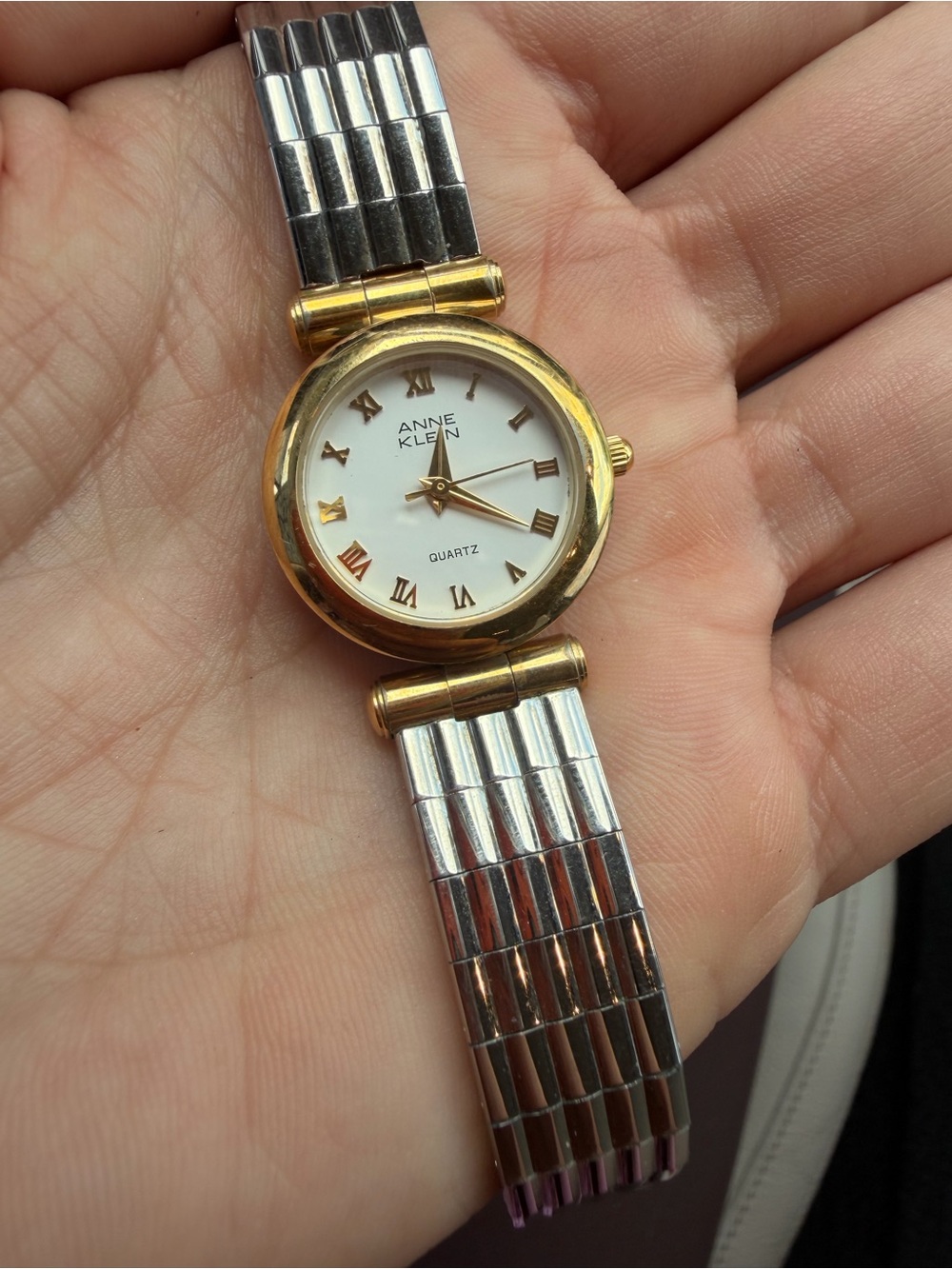 Anne Klein Two-Tone Gold and Silver Women's Quartz Watch